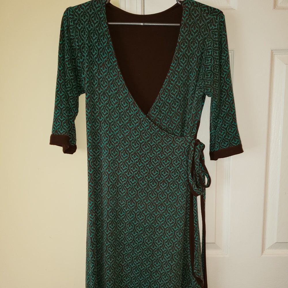 Autumn Teneyl Reversible Wrap Dress - M/L